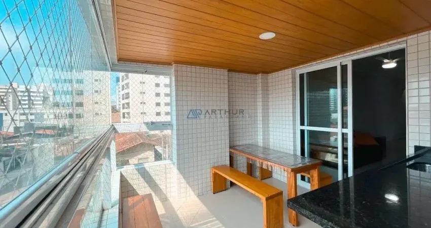 Apartamento à Venda em Praia Grande no bairro da Guilhermina, 2 quartos, 1 suíte