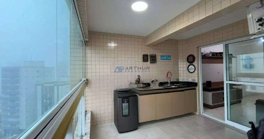 Apartamento à Venda em Praia Grande,2 quartos,1 suíte,Varanda Gourmet, Vista Mar