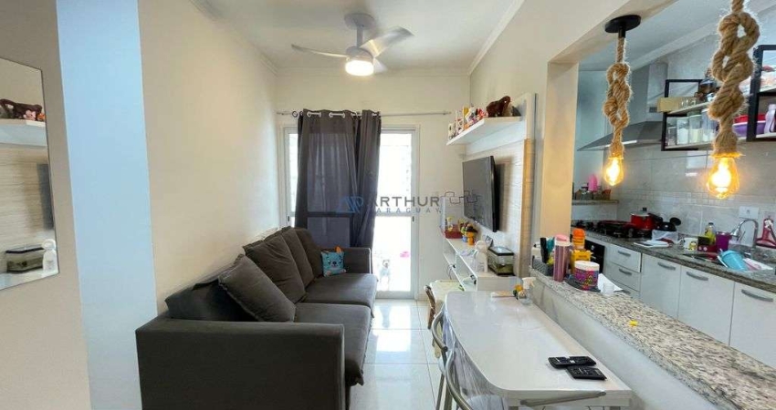 Apartamento à venda em Praia Grande no bairro Guilhermina, 02 quartos, Mobiliado