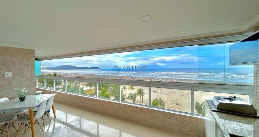 Apartamento à venda em Praia Grande frente mar com 2 suítes e 2 vagas