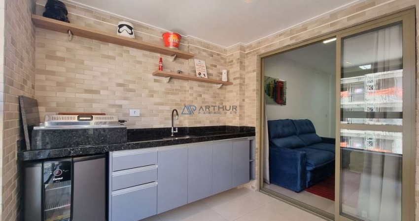 Apartamento em Praia Grande, Canto do Forte com 2 quartos, 1 suíte, 77m²