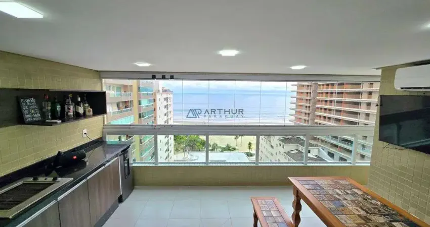Apartamento de Alto Padrão no Canto do Forte, vista mar, com 3 suítes e 2 vagas