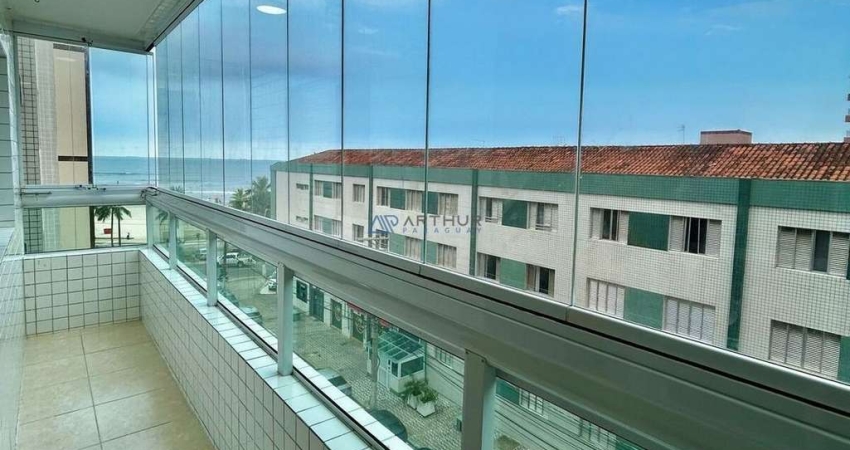 Apartamento à venda em Praia Grande, 02 dormitórios, vista para o mar