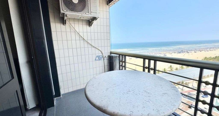 Apartamento à venda em Praia Grande na Guilhermina 02 dorm., 01 suíte, vista mar