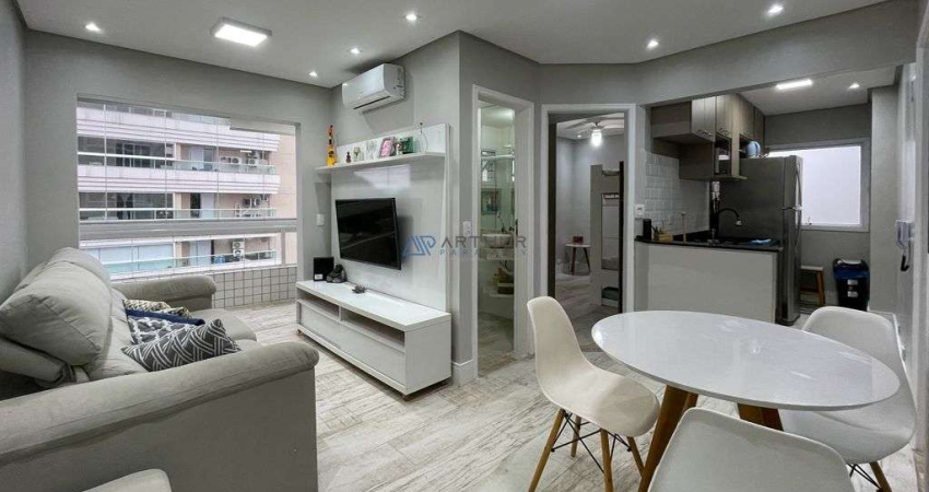 Apartamento  à Venda em Praia Grande com 2 quartos, 2 banheiros, 1 vaga, 55m²