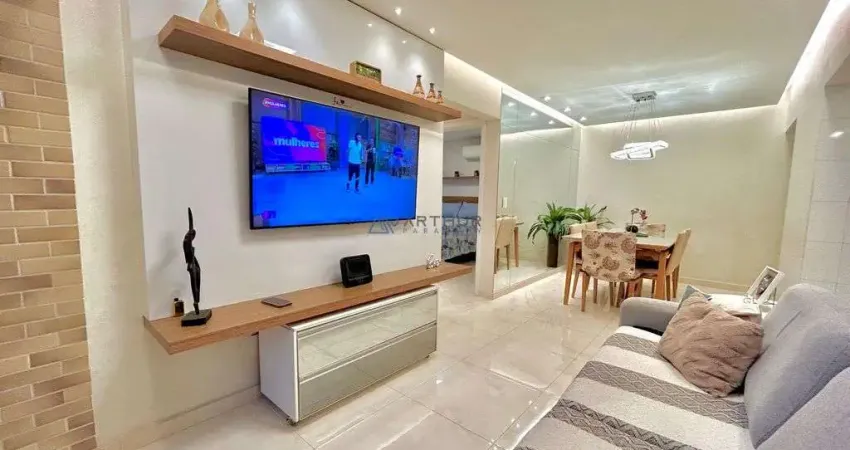 Apartamento à venda em Praia Grande com 2 suítes e 2 vagas demarcadas com lazer