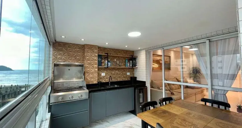 Apartamento à venda em Praia Grande na Guilhermina com 3 dormitórios  Vista Mar