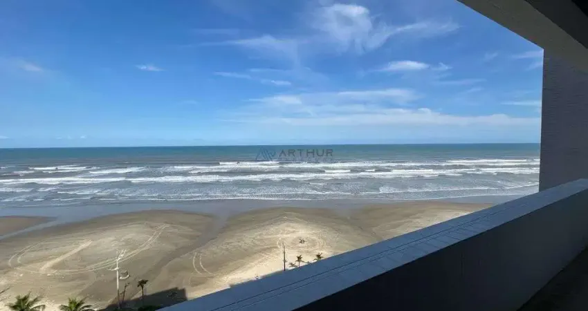 Apartamentos à venda em Praia Grande, com 3 dorm, 1 suíte, Frente mar no Caiçara