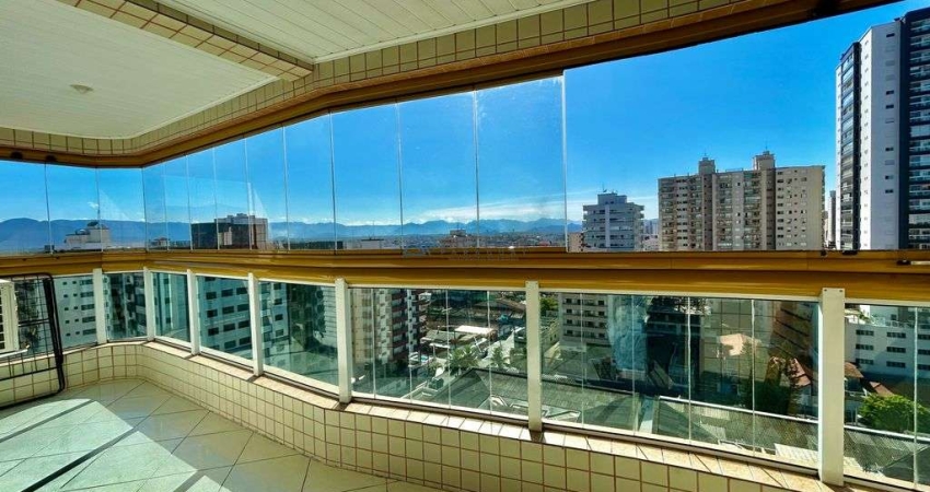 Apartamento à venda em Praia Grande, varanda Gourmet frente rua e a 300m praia