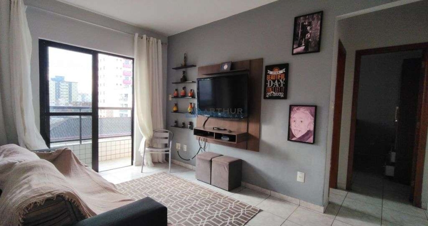 Apartamento à venda em Praia Grande na Guilhermina 1 Quarto 70 Metros da Praia