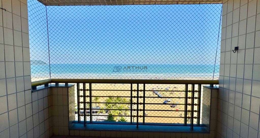 Apartamento à venda em Praia Grande com 03 quartos 01 suíte frente mar