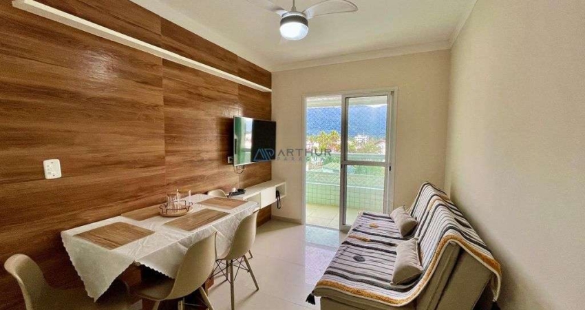 Apartamento à Venda Mobiliado em Praia Grande com 1 quarto, 1 banheiro e 1 vaga