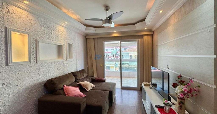 Apartamento à venda em Praia Grande no Canto do Forte com 02 quartos, 01 suíte