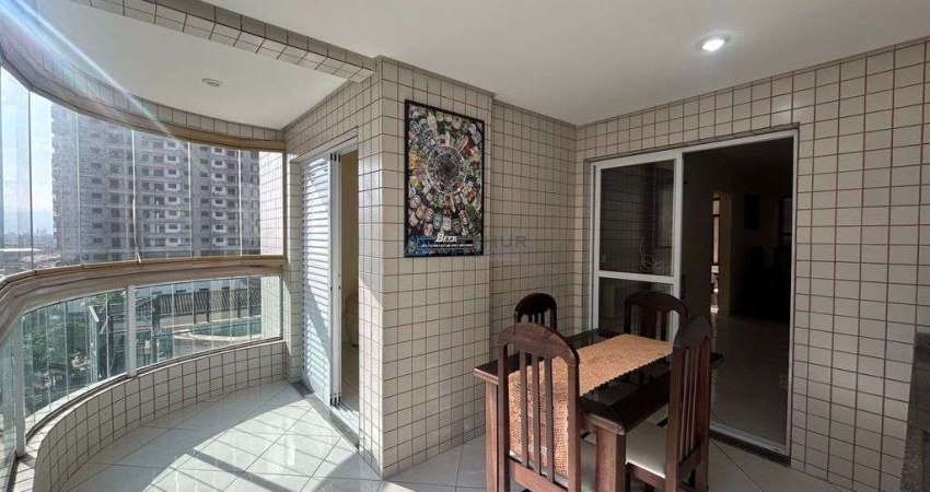 Apartamento à venda em Praia Grande, Varanda Gourmet, 2 dormitórios e vista mar