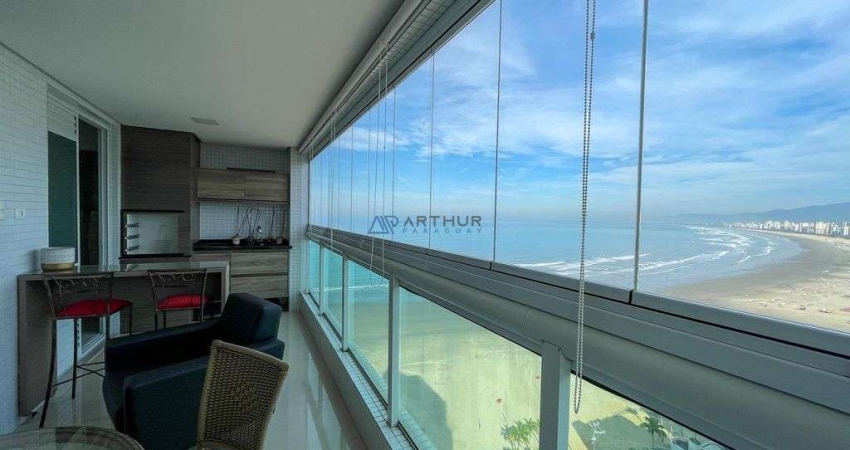 Apartamento  à Venda em Praia Grande com 3 quartos, 4 banheiros, 2 vagas e 142m²