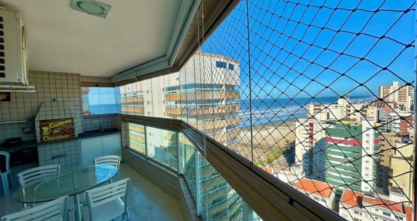 Apartamento à venda em Praia Grande, 2 dormitórios vista mar e andar alto