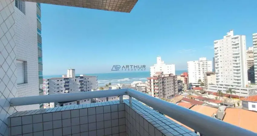 Apartamento à venda em Praia Grande de 1 quarto com vista para o mar no Caiçara