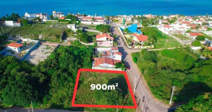 Terreno comercial 900m² – esquina na rota do sol, 300 metros da praia de cotovelo, parnamirim/rn