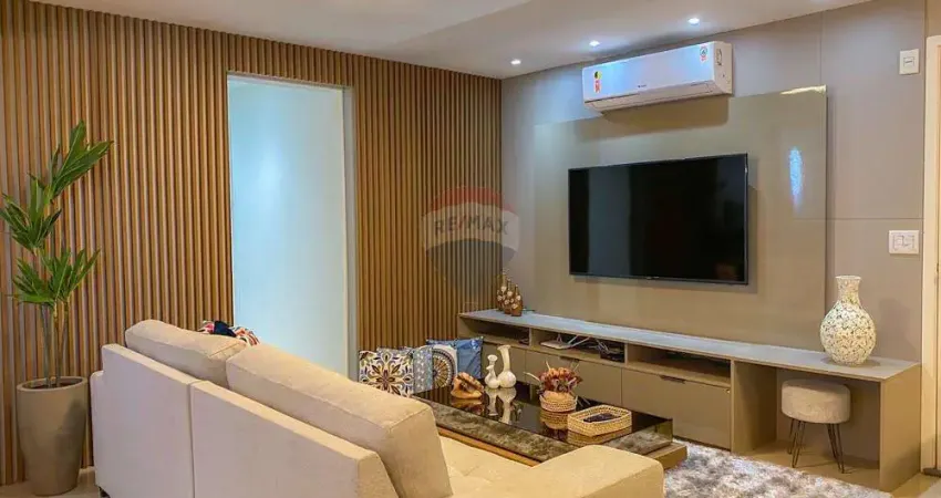 Lindo apartamento mobiliado no residencial terramaris de 3/4 em ponta negra