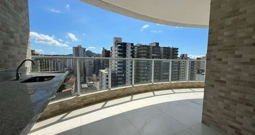 Apartamento alto padrão de 3 dorm(s) sendo 3 suítes na Guilhermina em Praia Grande.