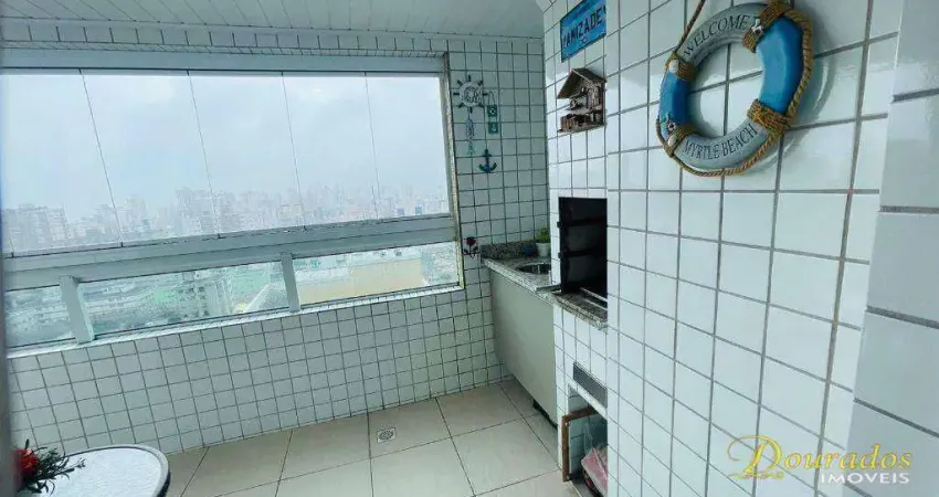 Apartamento com 2 dormitórios à venda, 87 m² por R$ 590.000 - Vila Guilhermina - Praia Grande/SP
