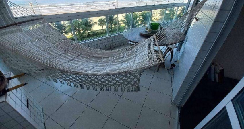 Apartamento de 2 dormitórios, sendo 1 Suíte, 86 m², vista frente mar em Praia Grande SP.