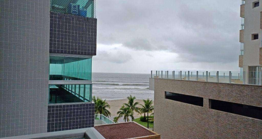 Apartamento novo  de 02 dormitórios, sendo 01 suíte, varanda gourmet, prédio frente mar - Praia Grande