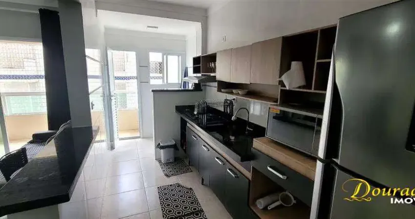 Apto de 2 dorm(s), sendo 1 suíte, com varanda gourmet e lazer, mobiliado no Real em Praia Grande SP