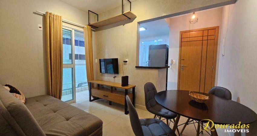 Apto Garden 1 dormitório , 53m², mobiliado no Forte em Praia Grande SP.
