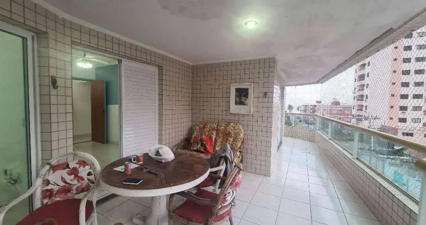 Apto de 3 dorm(s), sendo 1 suíte, 2 vagas, varanda gourmet com vista mar na Tupi em Praia Grande SP.