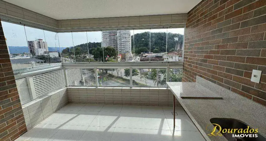 Apartamento de  02 dormitórios (sendo 01 suíte), Varanda  com vista livre, no Forte em Praia Grande - SP