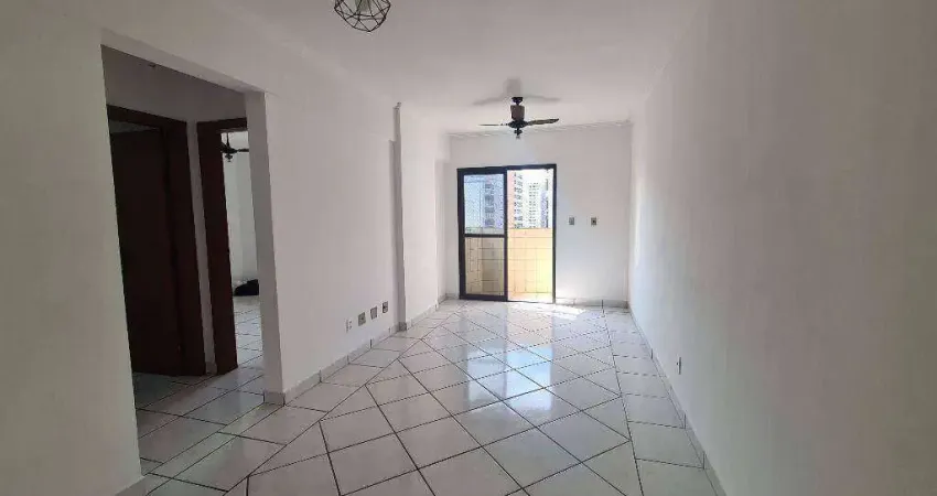 Apto de 1 dormitório com sacada e vista mar, 58m² , Aviação em Praia Grande SP.