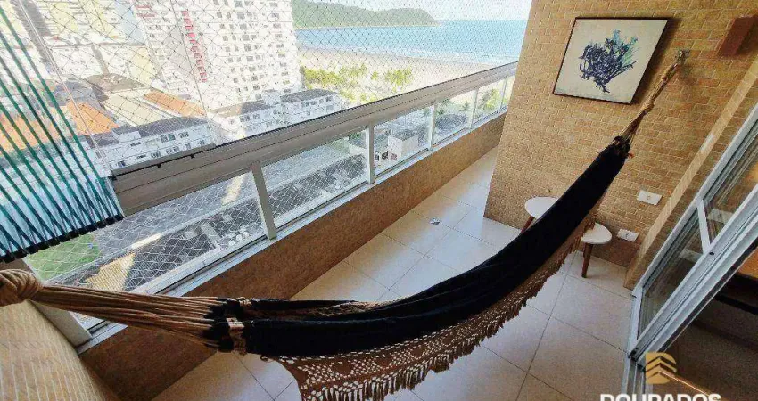 Apartamento de 2 dorm(s), sendo 2 suítes com varanda e vista mar no boqueirão em praia grande sp.