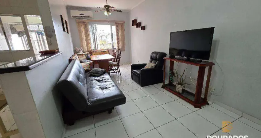 Apartamento de 2 dormitórios amplo, mobiliado, com 1 vaga na aviação em praia grande sp.