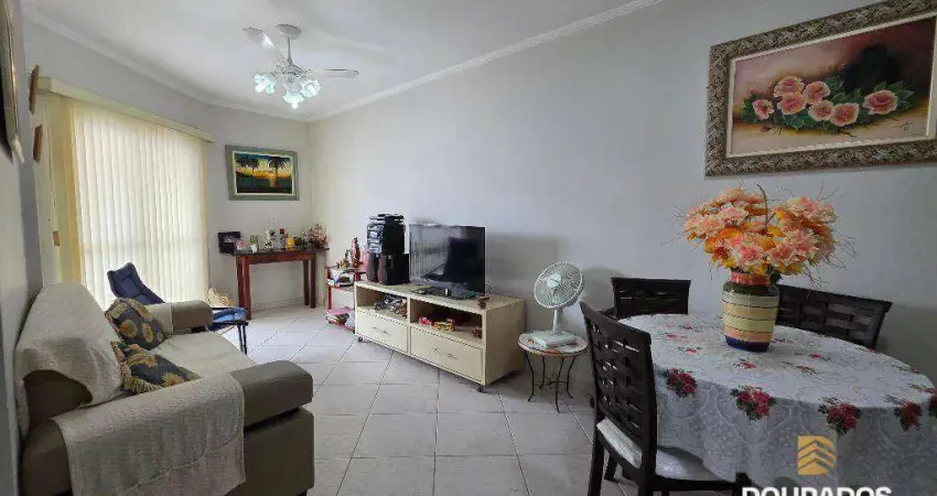 Apartamento de 1 dormitório com sacada com churrasqueira, porteira fechada, 1 vaga na aviação em praia grande sp.