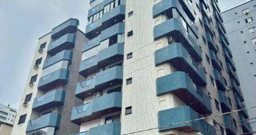 Apartamento de 1 dormitório com sacada, perto de feirinha na guilhermina em praia grande sp.