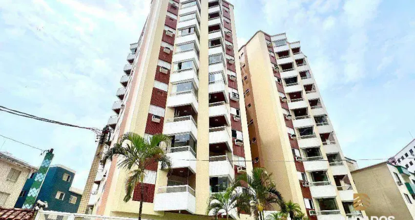 Apartamento 1 dormitório com sacada gourmet na guilhermina em praia grande sp.