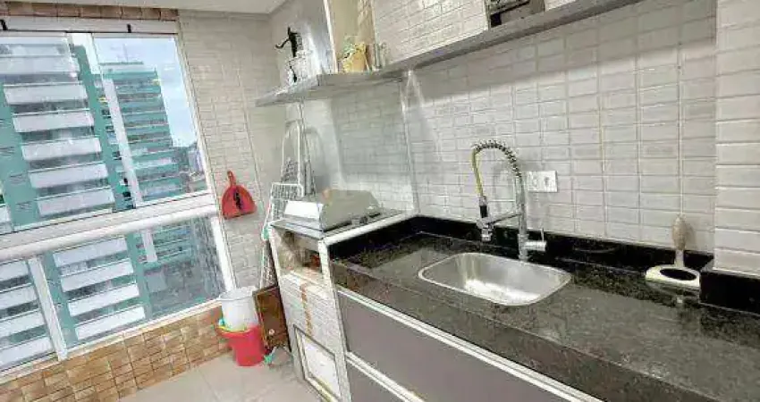 Apartamento de 2 dormitórios sendo 1 suíte com sacada no forte em praia grande sp.