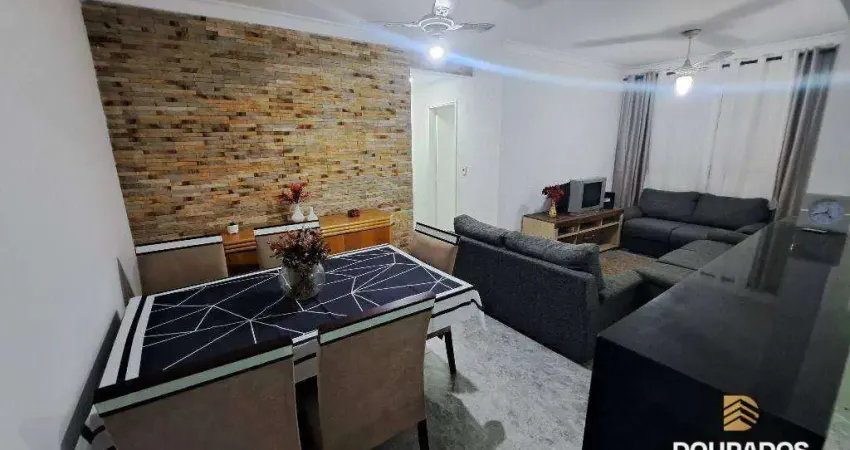 Apartamento de 2 dormitórios, sendo 1 suíte em prédio frente mar na aviação em praia grande sp.