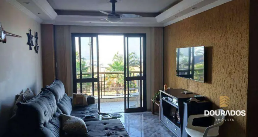 Apartamento de 3 dormitórios com sacada frente mar na guilhermina em praia grande sp - porteira fechada