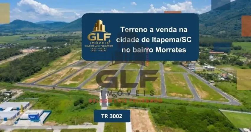Terreno a venda na cidade de itapema/sc no bairro morretes, com metragem de 500,06m²