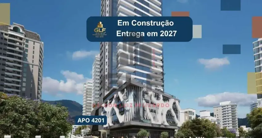 Apto em lançamento no centro de itapema/sc, sendo 238.43m², com 4 suítes , 3 vagas de garagem, área de lazer completa