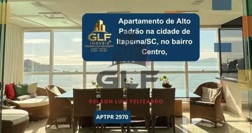 Apartamento pronto de alto padrão na cidade de itapema/sc no bairro centro com 4suítes e 2vagas de garagem. localização privilegiada em frente ao mar!