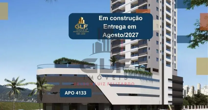 Apto em consrução em itapema/sc bairro meia praia, com 104m² área privativa sendo 3 suítes, 2 vagas de garagem área de lazer completa