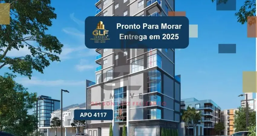 Apto pronto para morar em itapema/sc bairro morretes, com 63,05m² área privativa, sendo 2 suítes, 1 vaga de garagem, com área de lazer