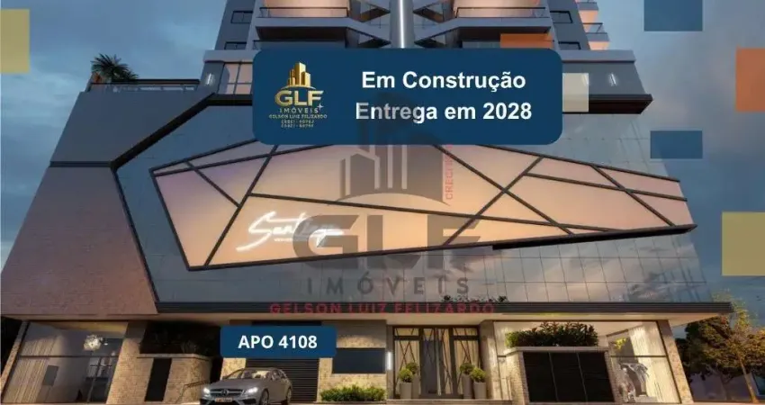 Apto em construção em itapema/sc bairro meia praia, com 148.75m² área privativa, sendo 3 suítes, 2 vagas de garagem, área de lazer completa