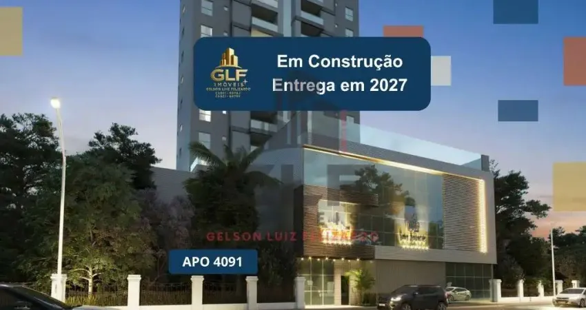 Apto em construção em itapema/sc centro, com 132m² área privativa, sendo 3 suítes, 2 vagas de garagem, área d lazer completa