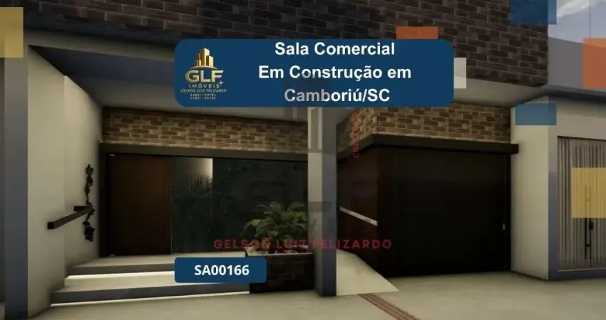 Sala comercial, em construção em camboriú, com 88,72m² de área, não perca essa oportunidade