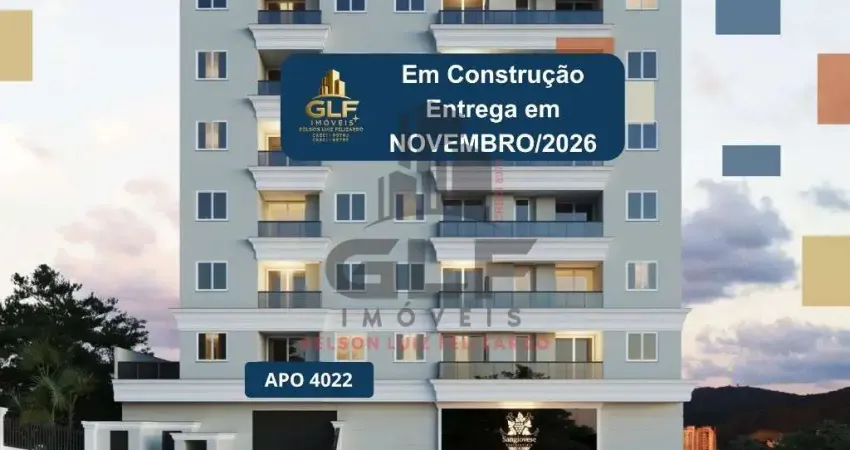 Apto em construção em camboriú, com 98,84m²área privativa, sendo 2 suítes, 1 vaga de garagem, área de lazer completa