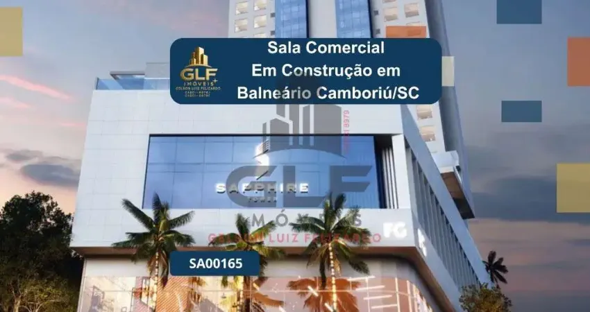 Sala comercial em construção em balneário camboriú, com 53,38m² não perca essa oportunidade